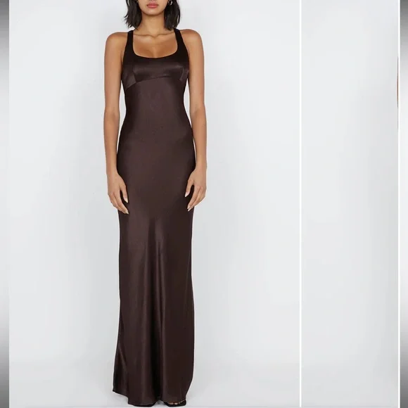 Bec + Bridge Maxina Crossover Dress dark chocolate size 4 BNWT never worn - Picture 1 of 4